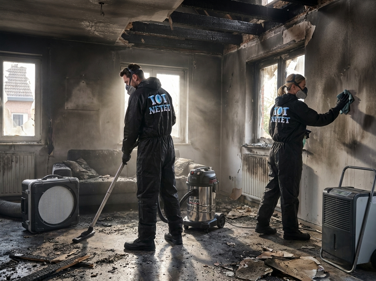 Neteja especialitzada després d'un incendi